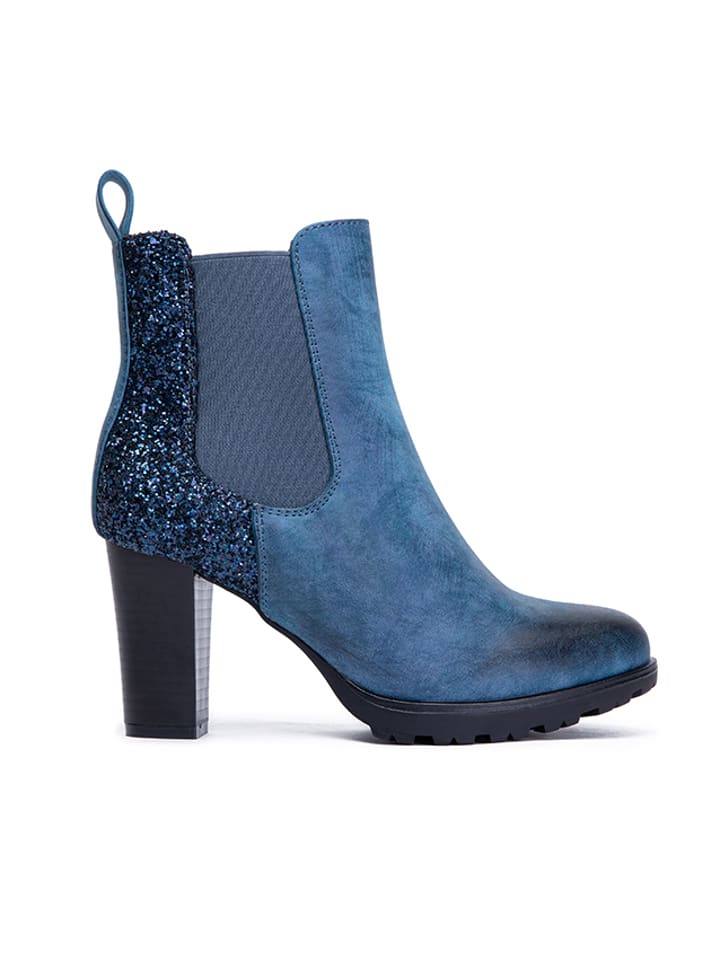 Stiefeletten in Blau