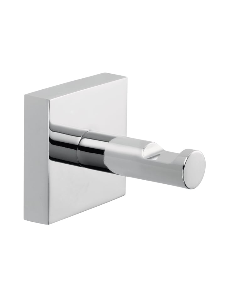 Bademantelhaken "Ekkro" in Silber - (B)5 x (H)5 x (T)6,3 cm