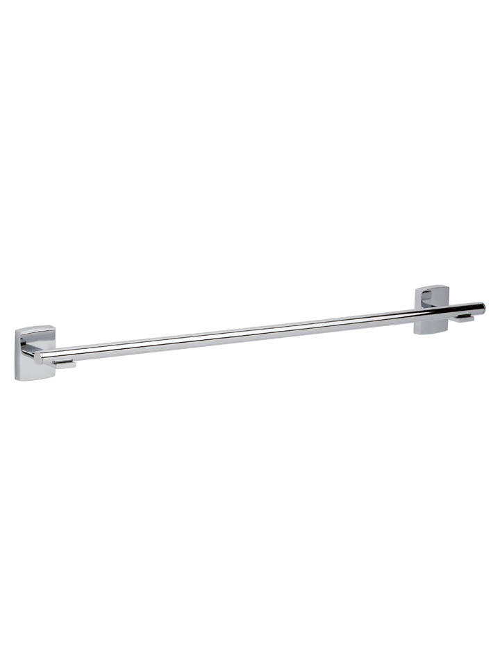 Badetuchstange "Klaam" in Silber - (L)64,5 cm