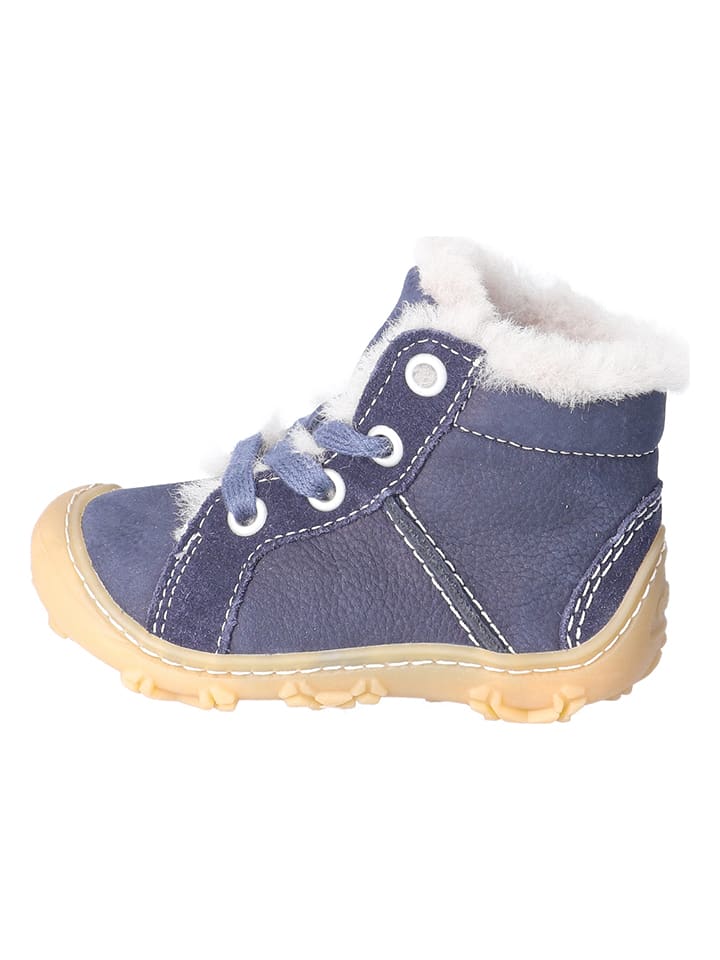 Leren boots "Elia" blauw