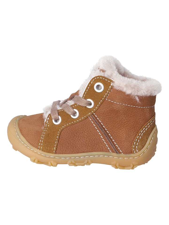 Leder-Boots "Elia" in Hellbraun