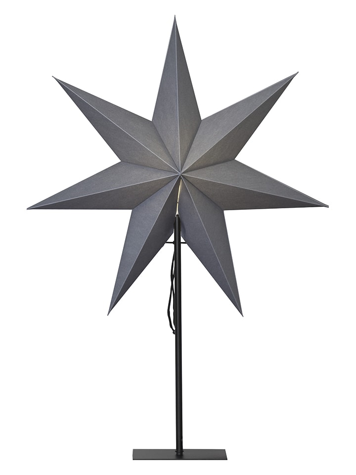 Standleuchte "Ozen" in Schwarz - (B)55 x (H)75 cm