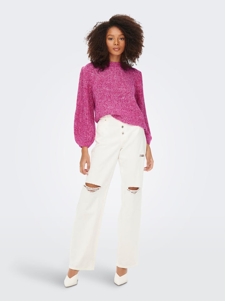 Only trui roze top