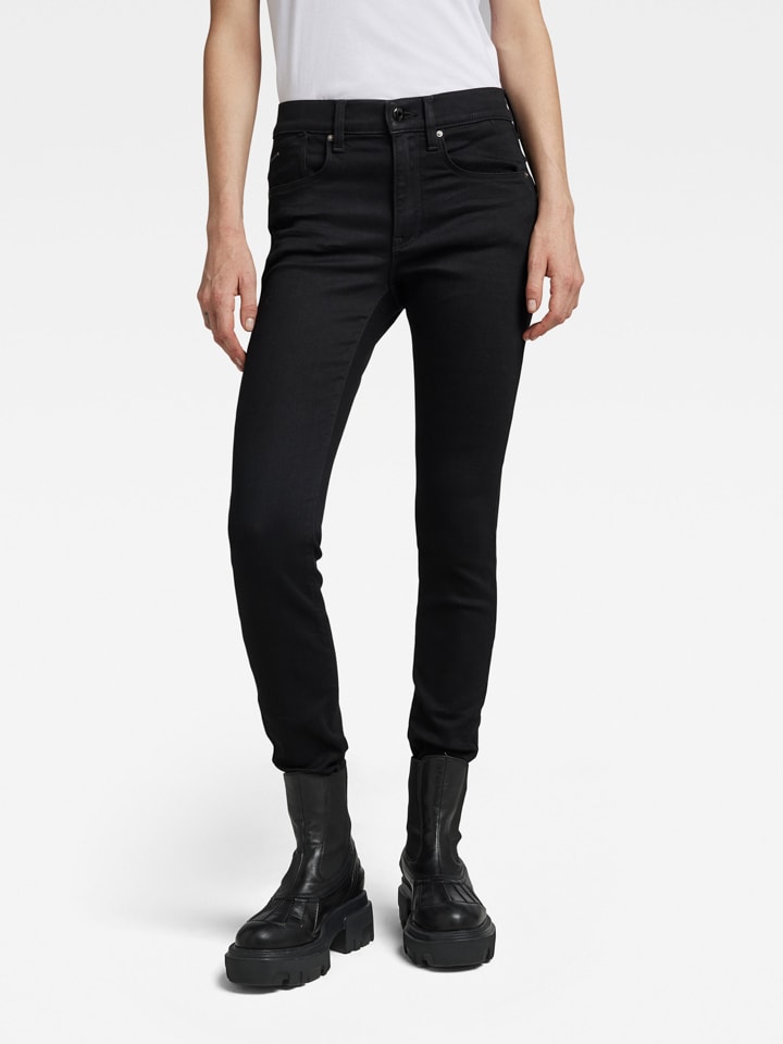 Dżinsy - Skinny fit - w kolorze czarnym