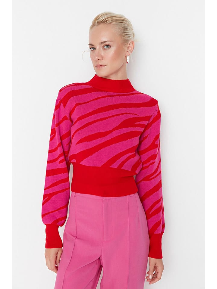 trendyol Trui roze rood goedkoop kopen limango