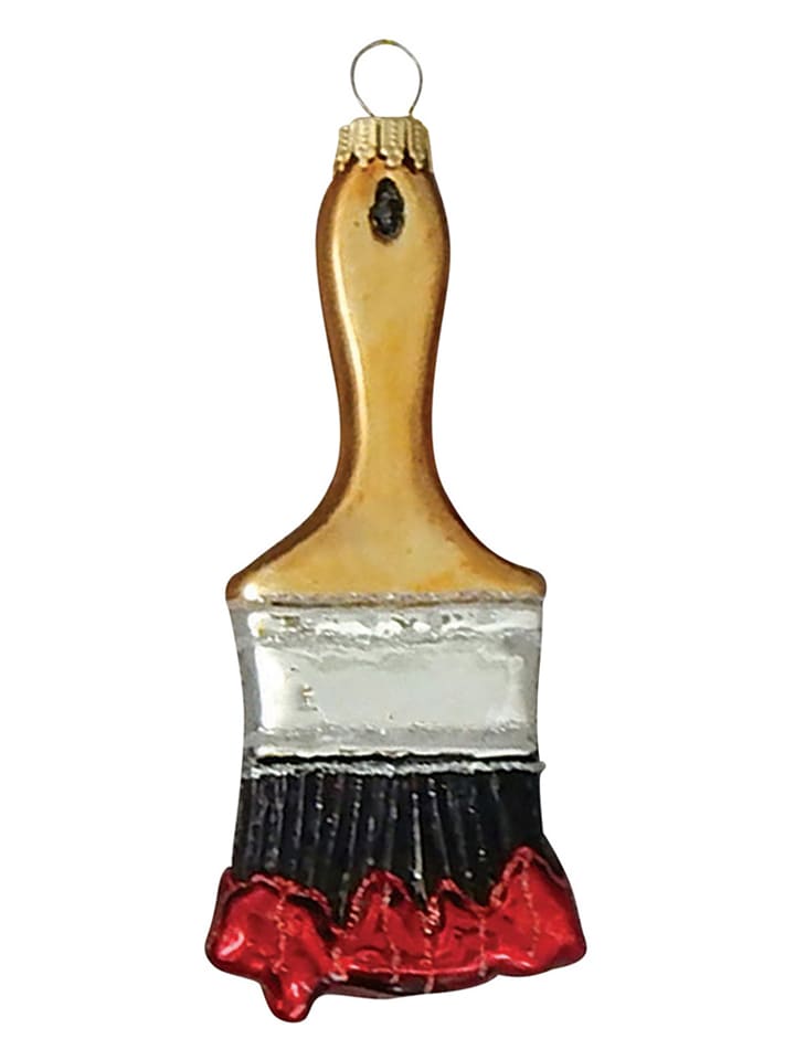 Ozdoba choinkowa w kolorze złoto-czerwonym - dł. 14 cm