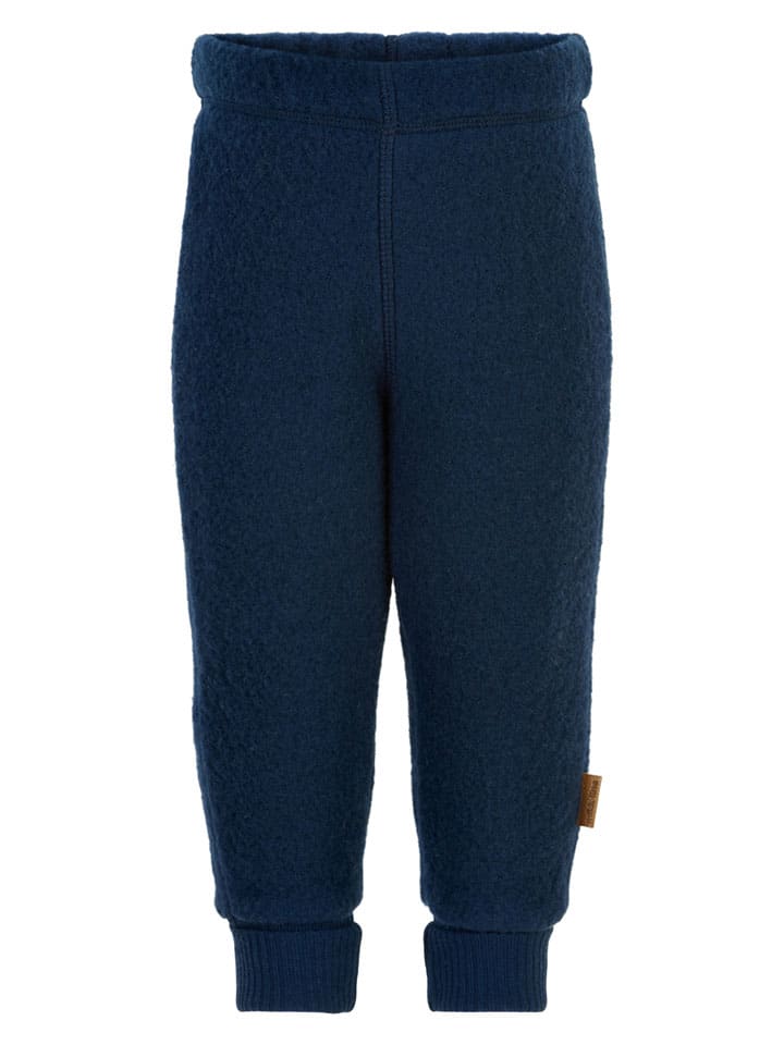 Wollen broek donkerblauw
