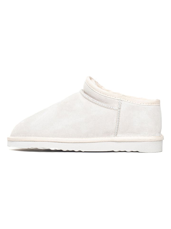 Leren winterboots "Huguette" wit