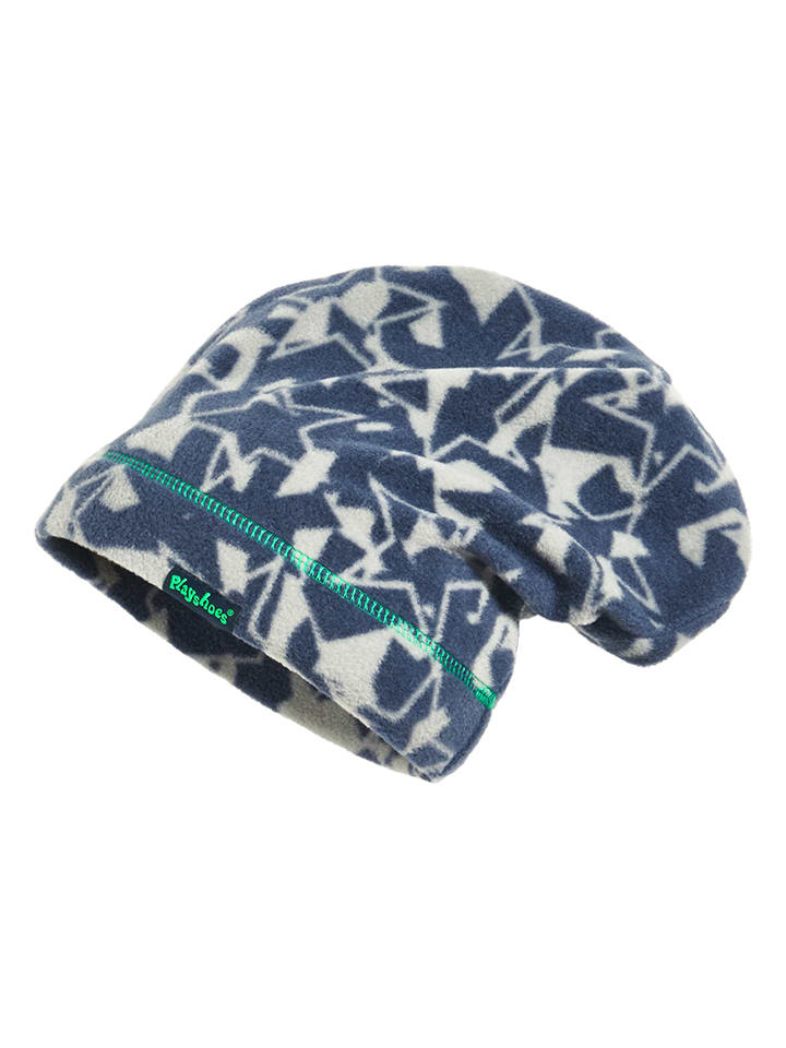 Fleece-Beanie in Dunkelblau
