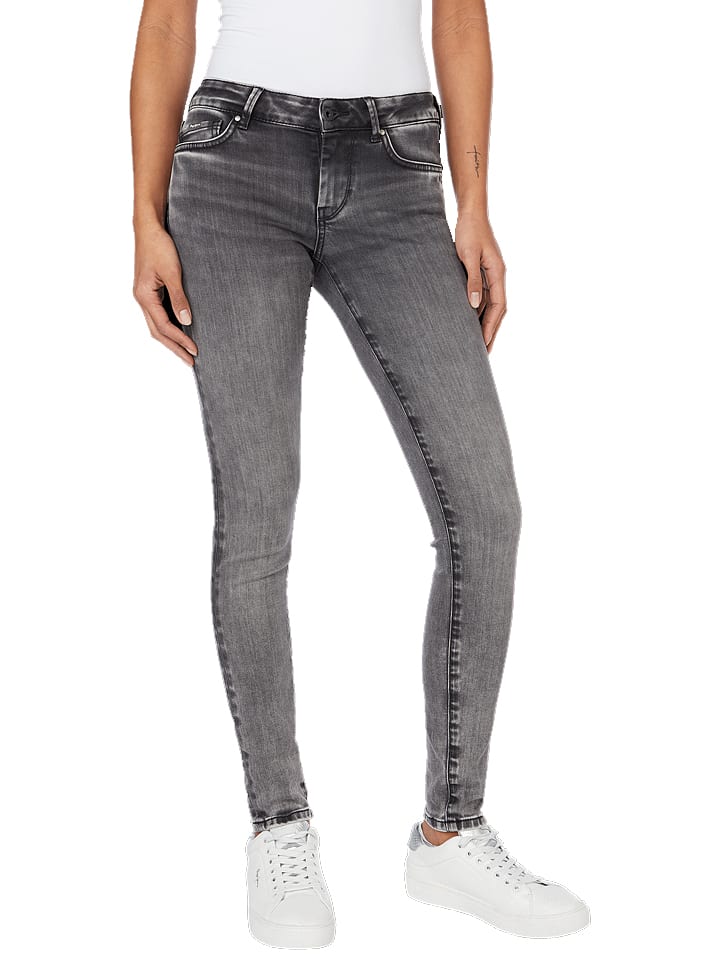 Geweldig maandag Afkorting Pepe Jeans Spijkerbroek "Pixie" - skinny fit - grijs goedkoop kopen |  limango