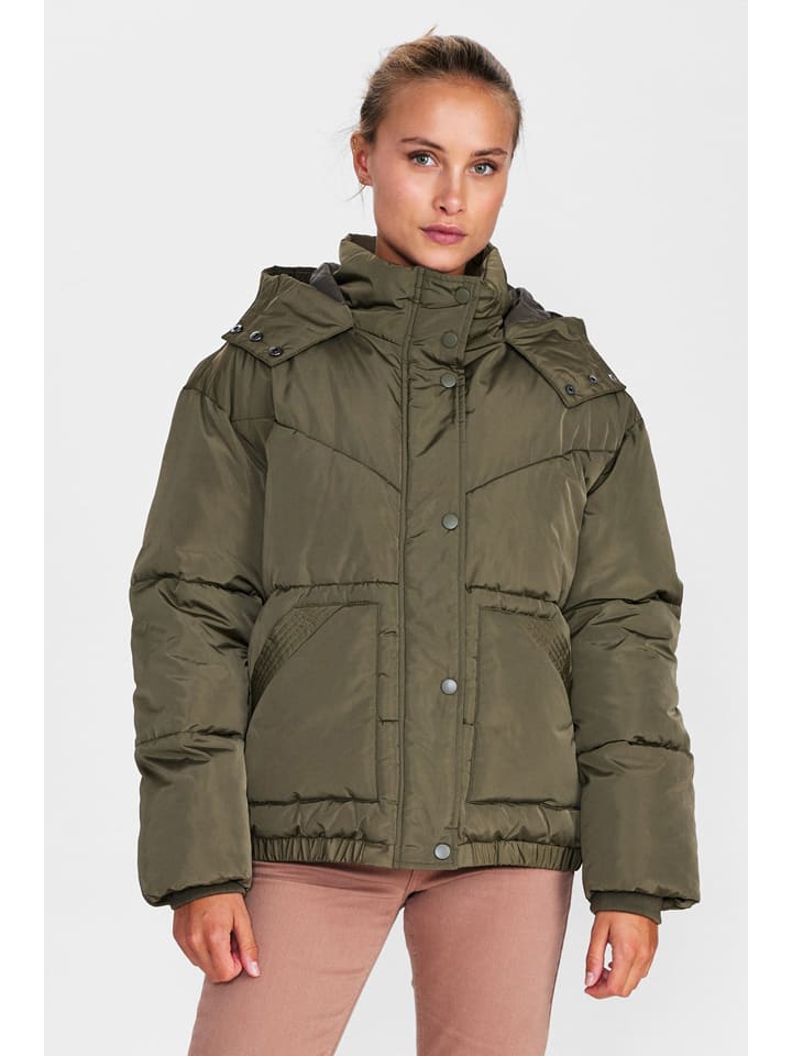 Steppjacke in Oliv