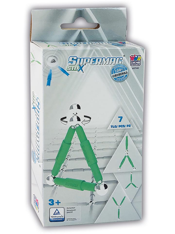 7tlg. Magnetbauset "Supermag Stix" - ab 3 Jahren