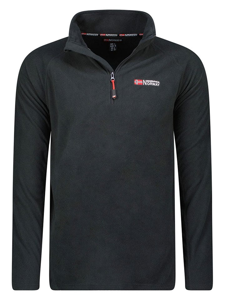 Fleecepullover "Tug" in Schwarz