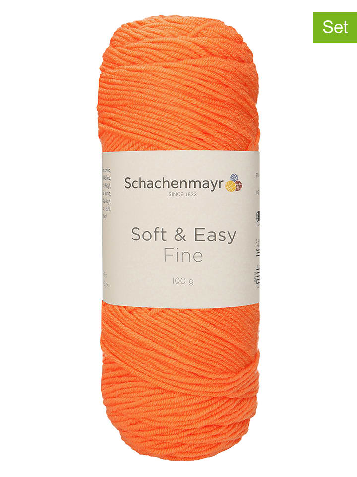 Schachenmayr since 1822 10er-Set: Kunstfasergarne Soft & Easy Fine in  Orange - 10x 100 g günstig kaufen