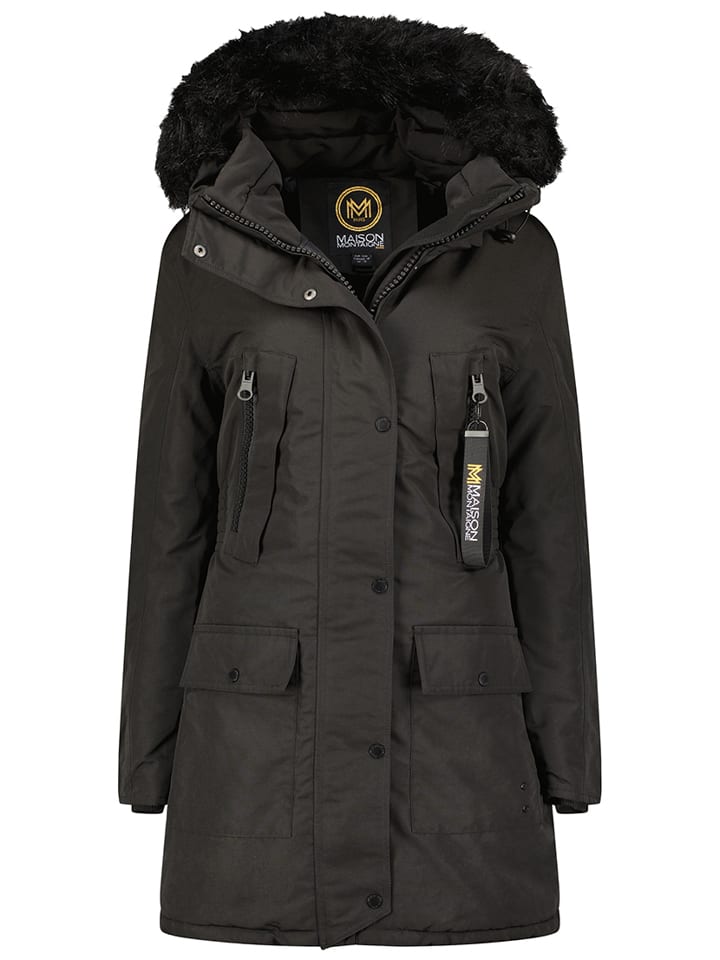 Parka "Cormai" w kolorze czarnym
