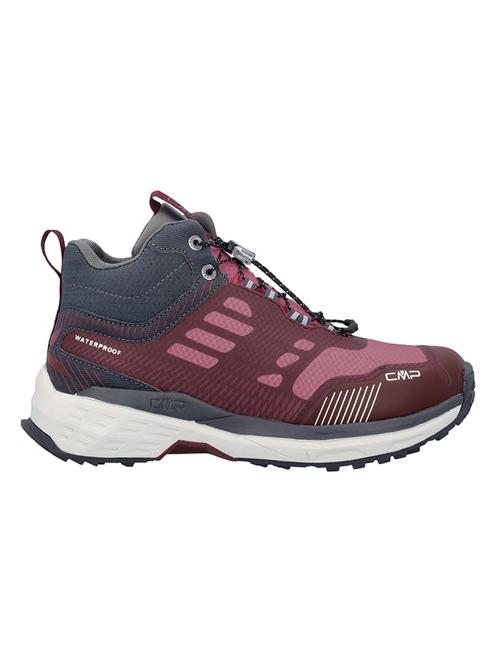 Buty trekkingowe "Pohlarys" w kolorze szaro-bordowym