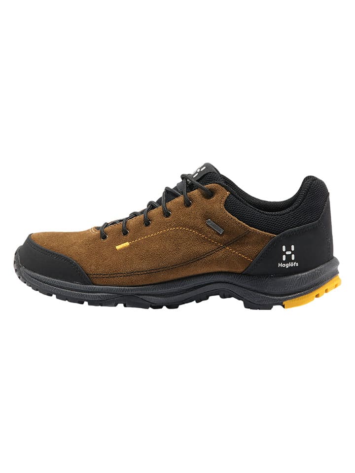 Skórzane buty trekkingowe "Krusa Q" w kolorze jasnobrązowym