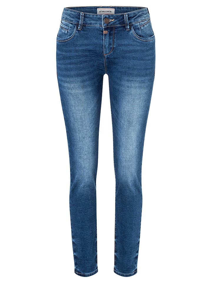 Dżinsy - Slim fit - w kolorze granatowym