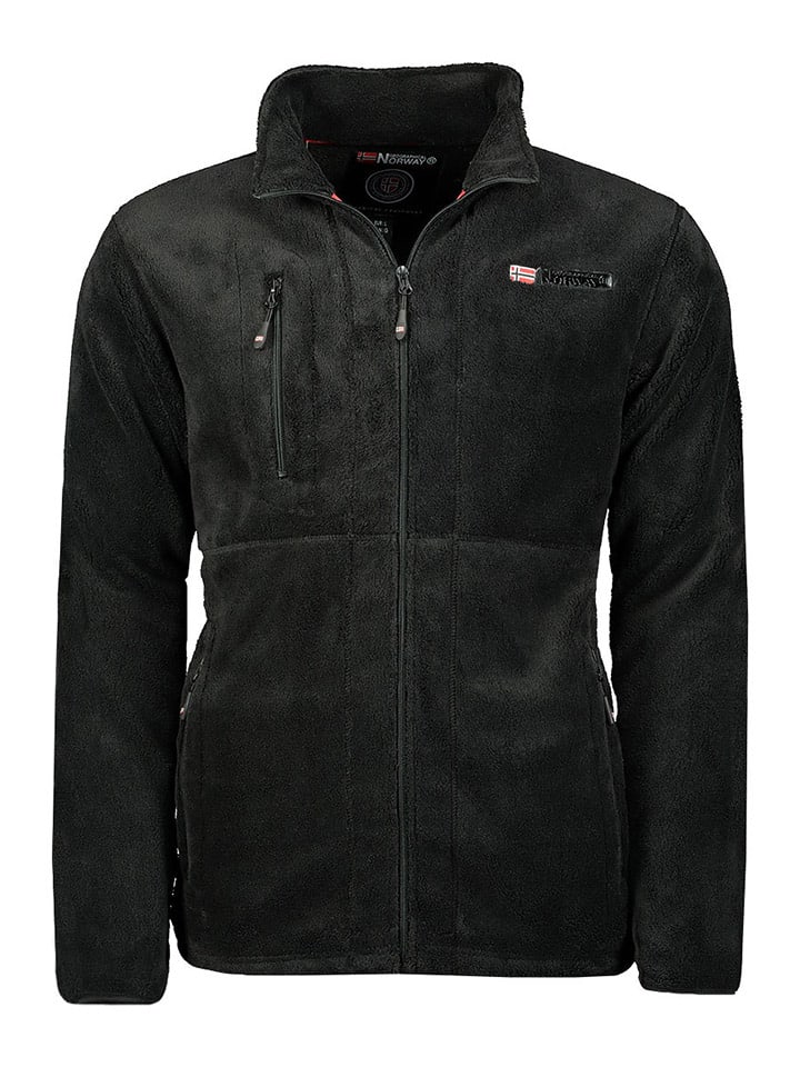 Fleecejacke "Upload" in Schwarz