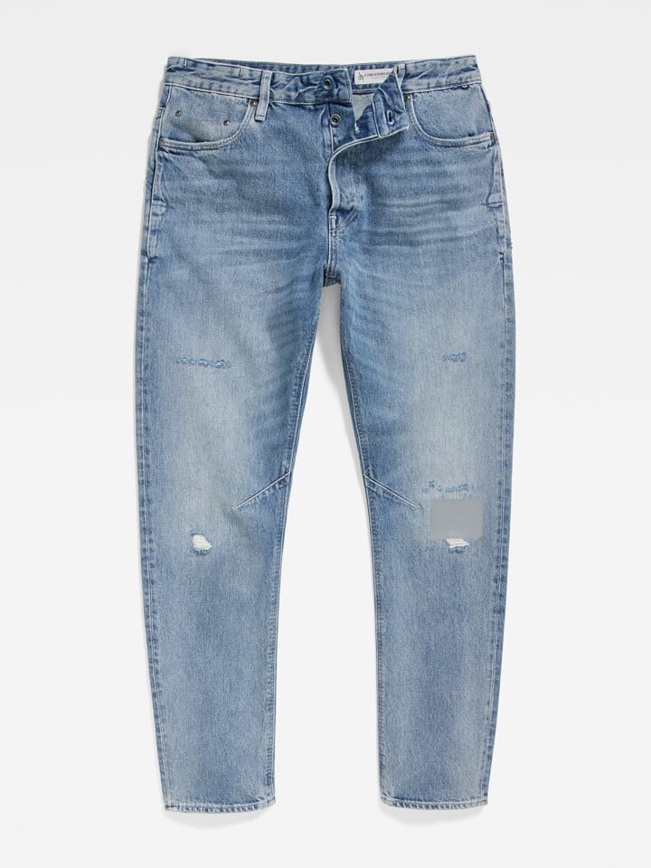 Dżinsy - Tapered fit - w kolorze błękitnym