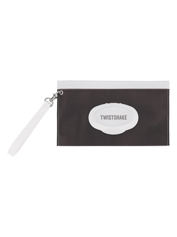 Etui voor vochtige doekjes zwart - (L)24 x (B)14 cm