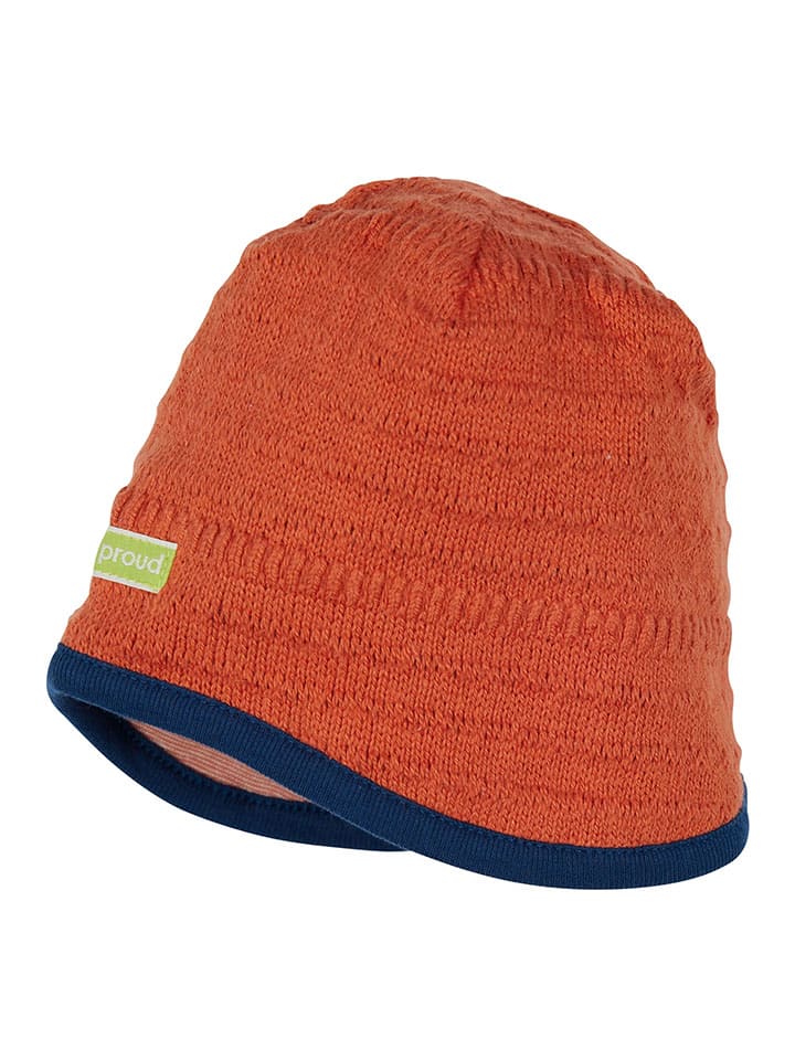 Wendemütze in Orange/ Rot
