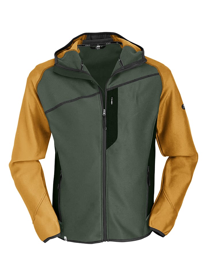 Fleecejacke "Taufstein II" in Khaki/ Ocker