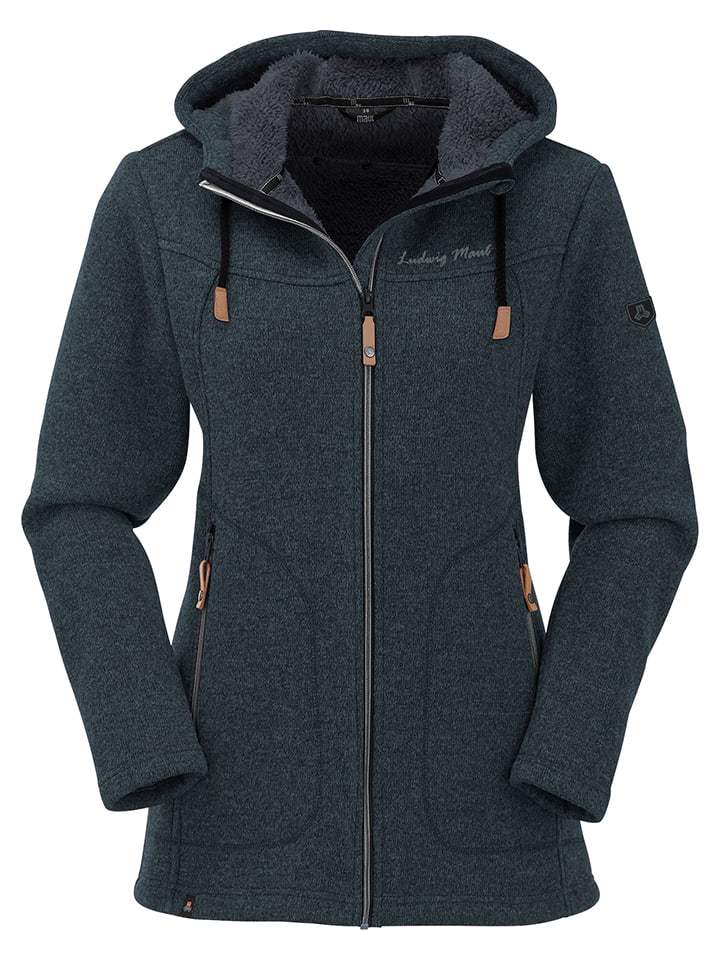 Fleecejacke "Wilde Kaiserin" in Dunkelblau