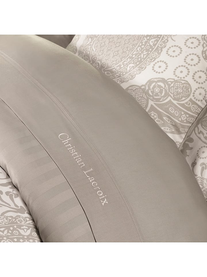 Satin-Bettlaken in Taupe