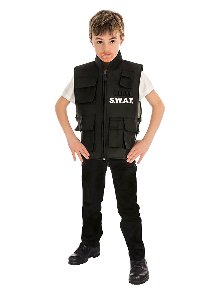 Kamizelka kostiumowa "Swat" w kolorze czarnym