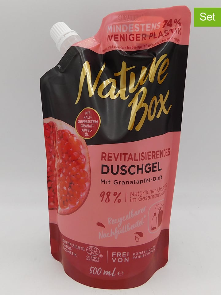 NATURE BOX 3er-Set: Nachfüll Duschgel je 500 ml günstig kaufen