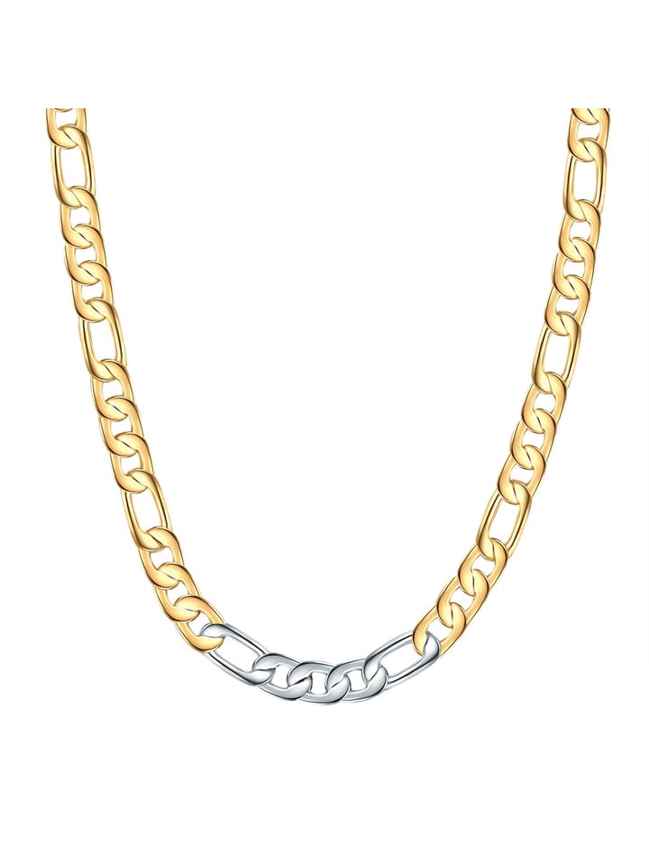 Vergold. Halskette - (L)43 cm
