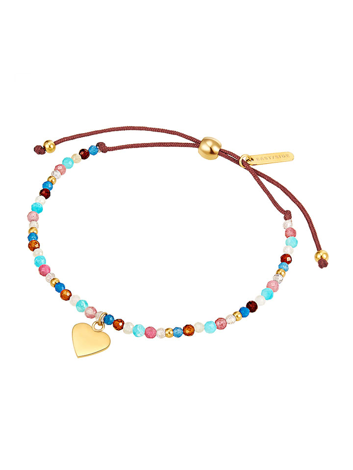 Armband mit Edelsteinen in Braun