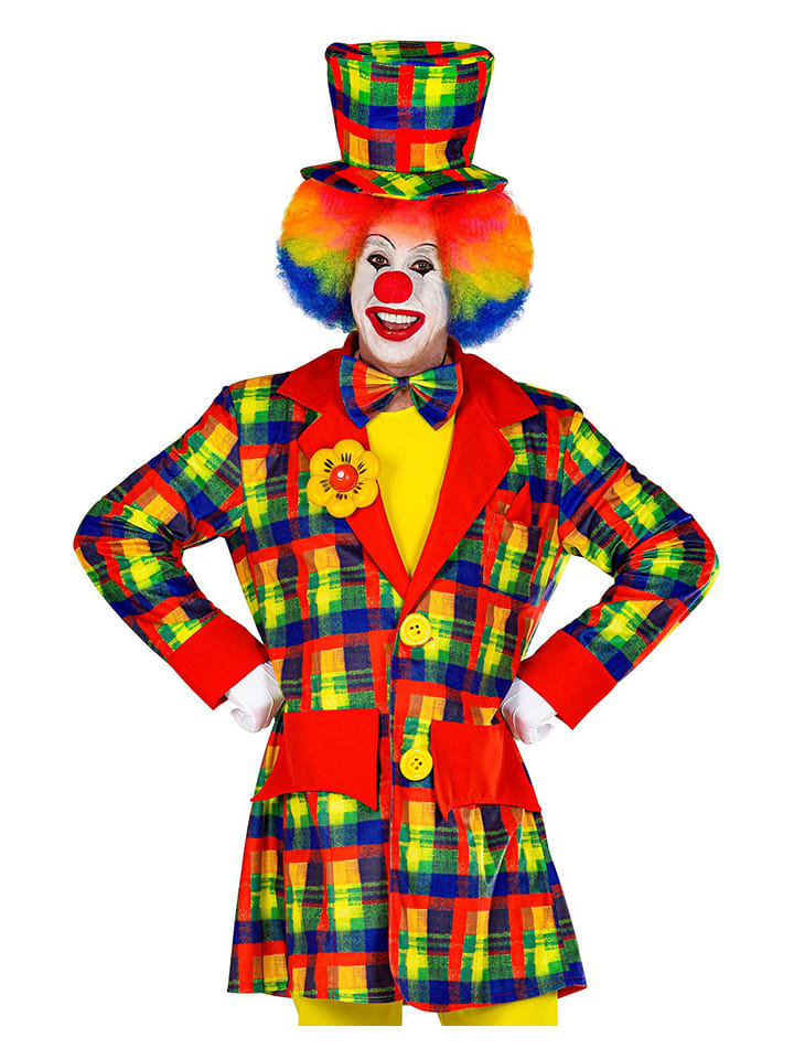 Kostuumtop "Clown" meerkleurig