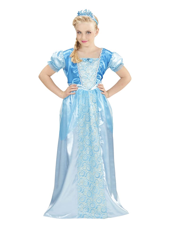 2-częściowy kostium "Snow Princess" w kolorze błękitnym