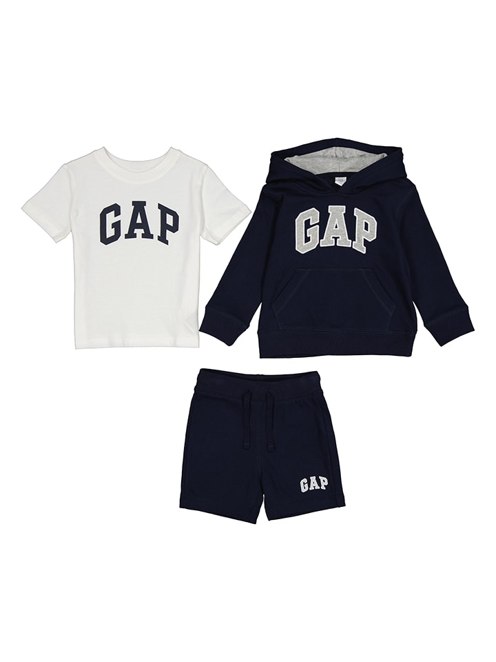 GAP 3tlg. Outfit in Weiß/ Schwarz günstig kaufen