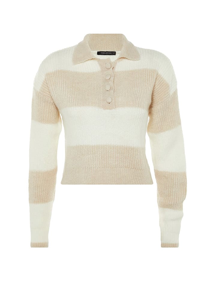 Pullover in Creme/ Beige