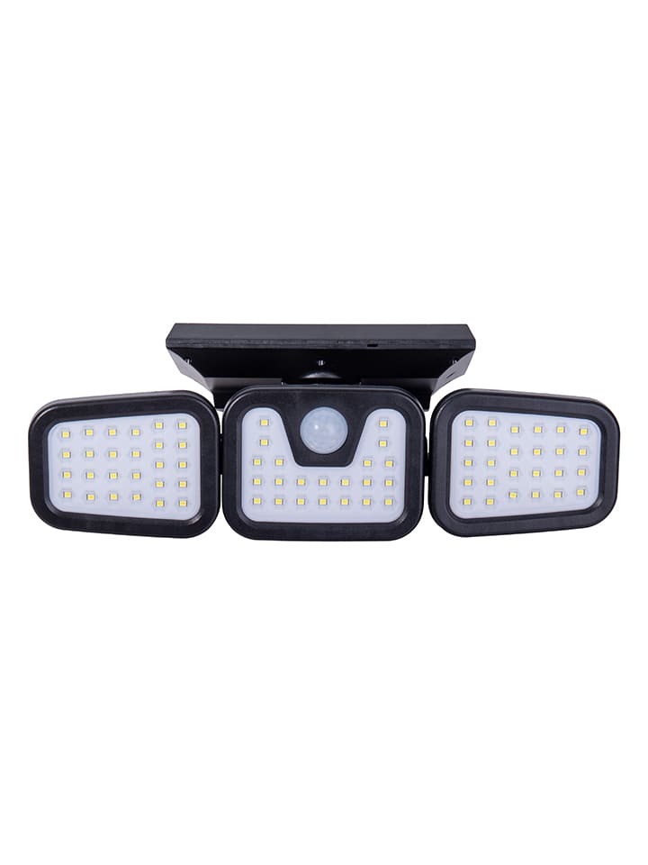 LED-Solar-Außenwandleuchte "Pacita" in Schwarz - (B)28 x (H)13,5 x (T)11 cm