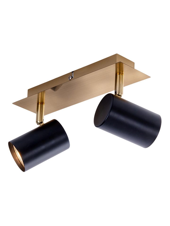 Deckenleuchte "Frida" in Schwarz/ Gold - (L)24 x (B)7 cm