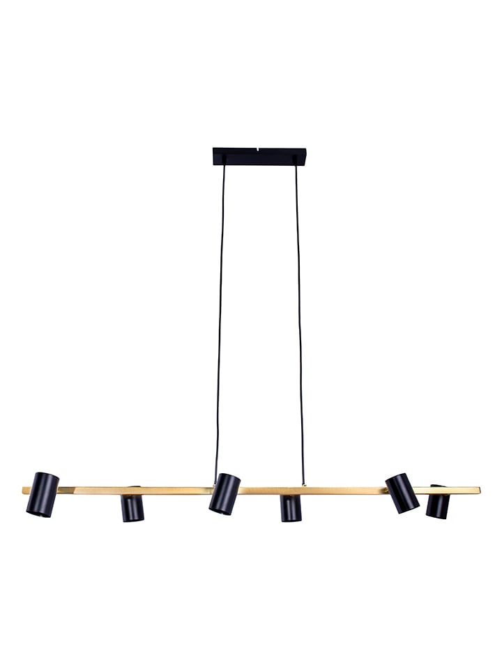 Hängeleuchte "Frida" in Gold/ Schwarz - (B)120 x (H)115 x (T)23 cm