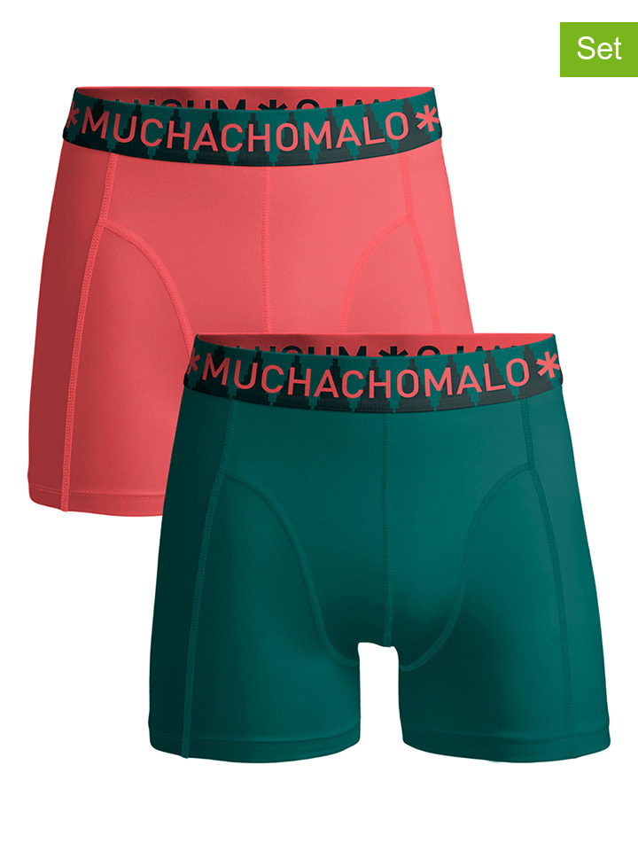 Openbaren een Extreem Muchachomalo 2-delige set: boxershorts koraalrood/groen goedkoop kopen |  limango