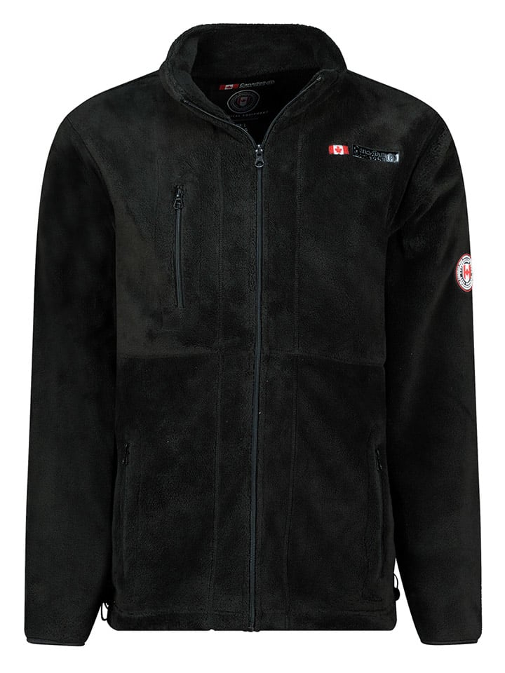 Fleece jas "Uploadeak" zwart