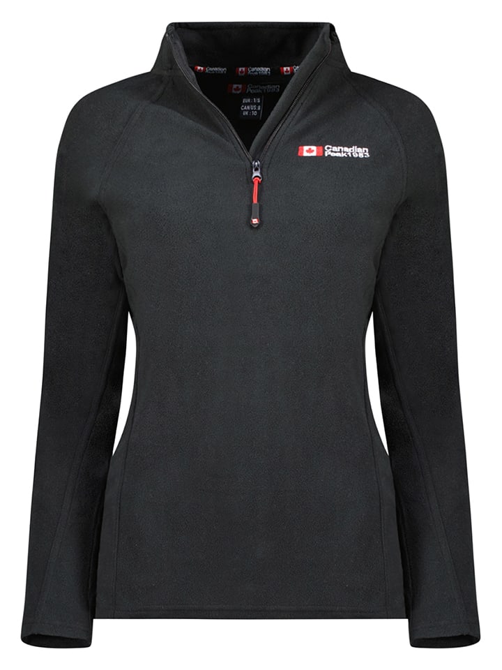 Fleecepullover "Tugeak" in Schwarz