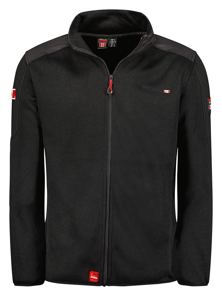 Fleecejacke "Turbine" in Schwarz