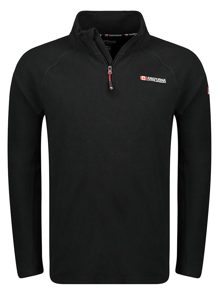 Fleecepullover "Tonneau" in Schwarz