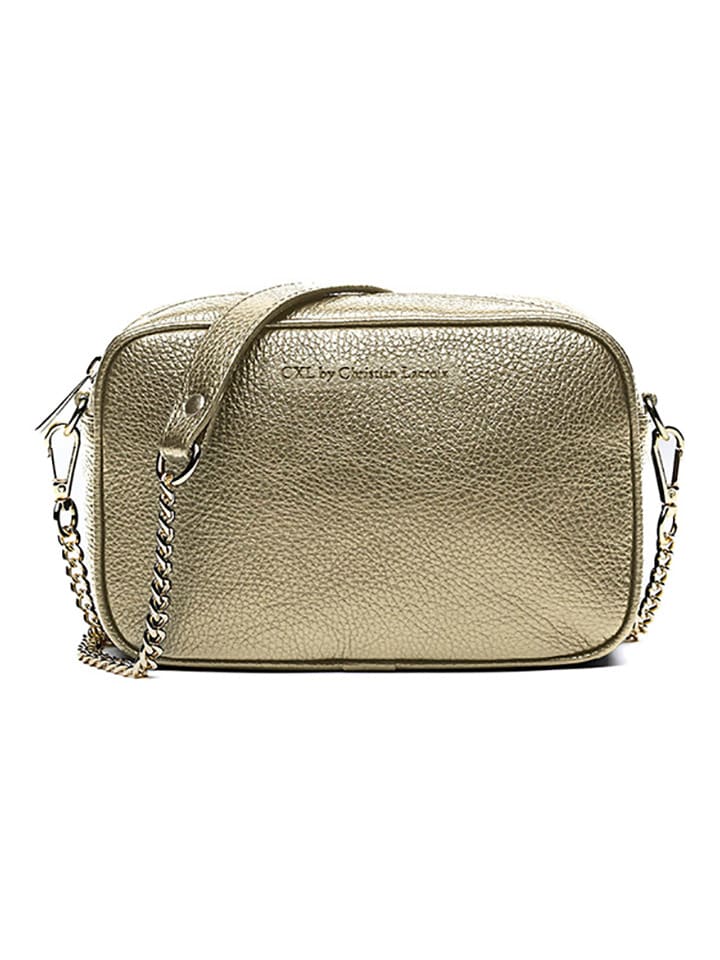 Umhängetasche "Montmartre" in Gold - (B)22 x (H)14,5 x (T)8,5 cm