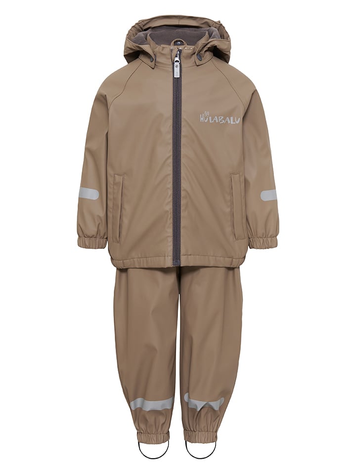 2tlg. Regenoutfit "Pixy" in Hellbraun
