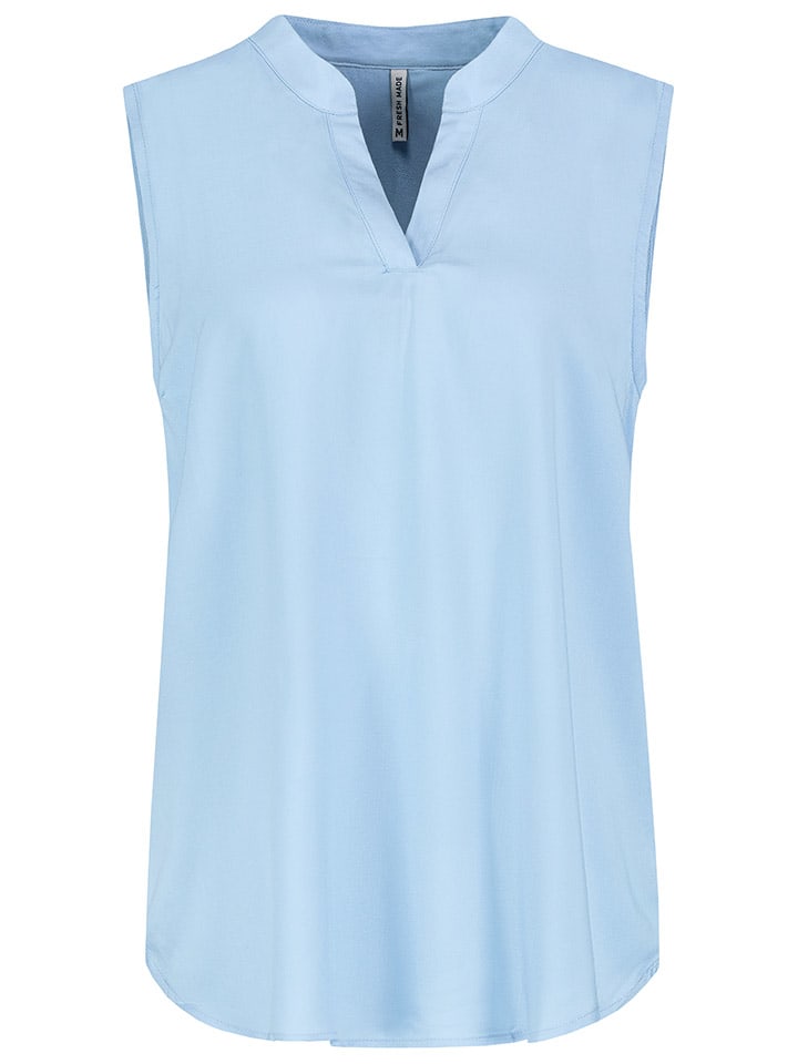 Fresh Made Bluse in Hellblau günstig kaufen
