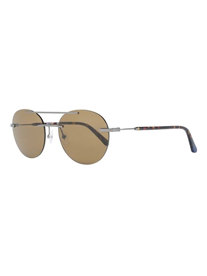 Gant Herren-Sonnenbrille in Silber/ Braun günstig kaufen