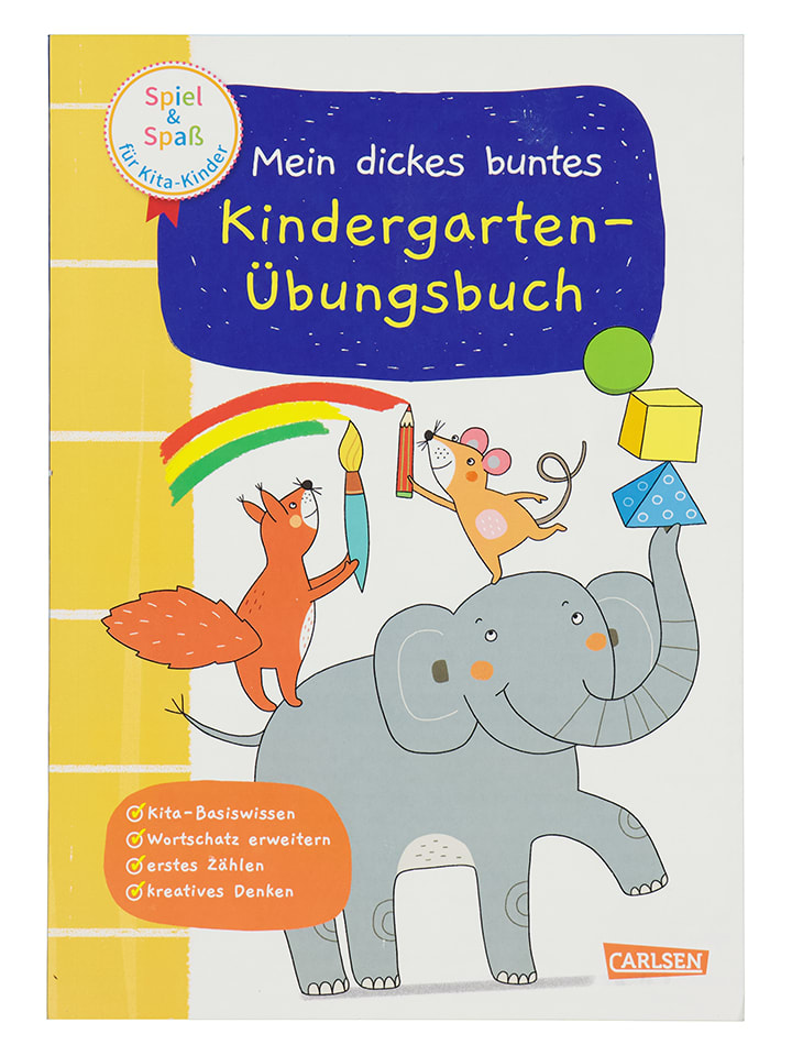 Carlsen Rätselbuch Spiel And Spaß Für Kita Kinder Mein Dickes Buntes Übungsbuch Günstig Kaufen 